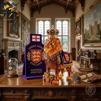 Three Lion England National Heritage Crown Royal Whiskey Lion Bottle 2026