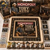 Toby Keith Monopoly Collector Edition game set with character figures