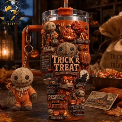 Trick 'r Treat Respect The Traditions Tumbler With Handle