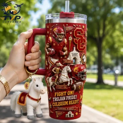USC Trojans Fight On USC 40oz Tumbler With Handle
