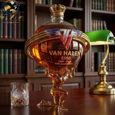 Van Halen 5150 40th Anniversary Atlas 3D Sculpted Collectible Decanter Bottle Van Halen 5150 40th Anniversary Atlas 3D Sculpted Collectible Decanter Bottle