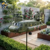 Vietnam Veteran CH-47 Chinook Helicopter Garden Wind Spinner