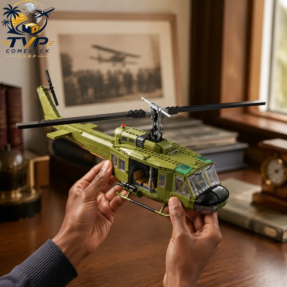 Vietnam War Bell UH-1 Huey 70th Anniversary Collector's Building Brick Sets 2026 Vietnam War Bell UH-1 Huey 70th Anniversary Collector's Building Brick Sets 2026