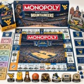 West Virginia Mountaineers Monopoly game set