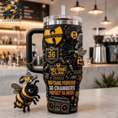 Wu-Tang Clan 36 Chambers Wu-Tang Forever Protect Ya Neck Tumbler with Handle Wu-Tang Clan 36 Chambers Wu-Tang Forever Protect Ya Neck Tumbler with Handle