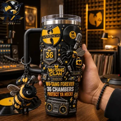 Wu-Tang Clan 36 Chambers Wu-Tang Forever Protect Ya Neck Tumbler with Handle