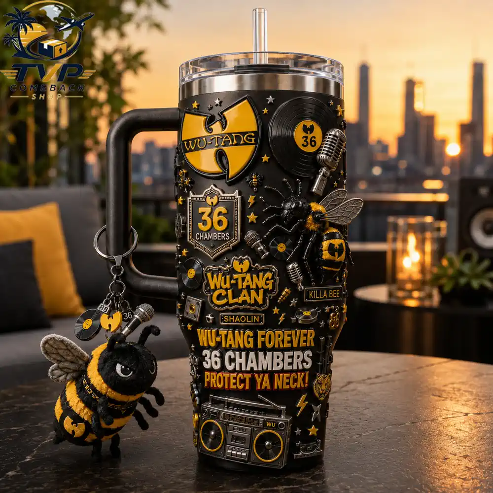 Wu-Tang Clan 36 Chambers Wu-Tang Forever Protect Ya Neck Tumbler with Handle Wu-Tang Clan 36 Chambers Wu-Tang Forever Protect Ya Neck Tumbler with Handle