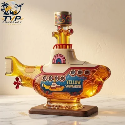 Yellow Submarine Collectible Edition Decanter Bottle
