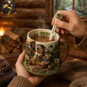 Yogi Bear 65th Anniversary Limited Collector Edition Mug 2 Yogi Bear 65th Anniversary commemorative ceramic mug with matching spoon