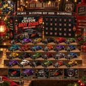 Tvpcomebackshop custom hot rods advent calendar with 24 die-cast collectible toy cars