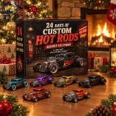 24 Days of Custom Hot Rods Advent Calendar with collectible model cars by Tvpcomebackshop