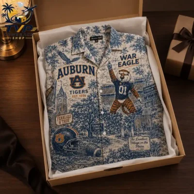 Auburn Tigers War Eagle 3D Hawaiian Shirt