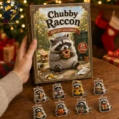 Chubby Raccoon Collection Advent Calendar 2026 2 Chubby Raccoon 24-piece acrylic ornament advent calendar from Tvpcomebackshop