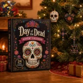Day of the Dead 24-Day Advent Calendar 2026 3 Day of the Dead themed advent calendar with 24 acrylic ornaments