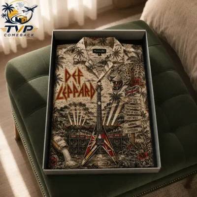 Def Leppard Pour Some Sugar On Me 3D Hawaiian Shirt