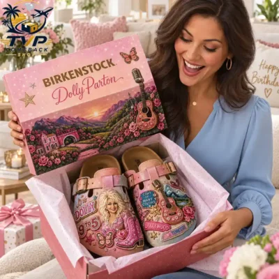 Dolly Parton 9 to 5 Pink Suede Clogs