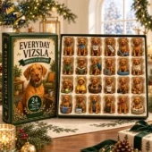 Everyday Vizsla 24-piece collectible miniature advent calendar by Tvpcomebackshop