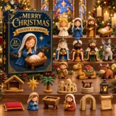 Holy Night Nativity Christmas Advent Calendar 2026 1 Tvpcomebackshop nativity advent calendar with 24 acrylic ornaments