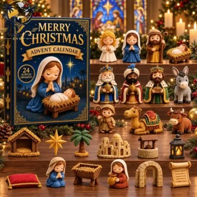 Holy Night Nativity Christmas Advent Calendar 2026