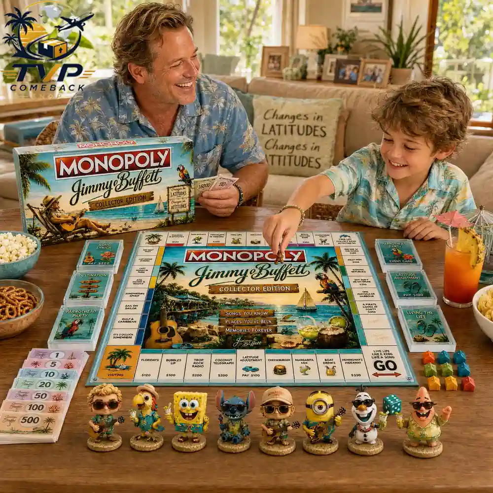 Monopoly Jimmy Buffett Collector's Edition Board Game Monopoly Jimmy Buffett Collector's Edition Board Game