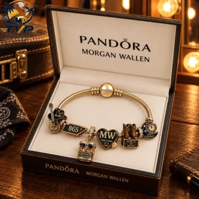 Morgan Wallen One Thing At A Time Collector Edition Gold Charm Bracelet Set