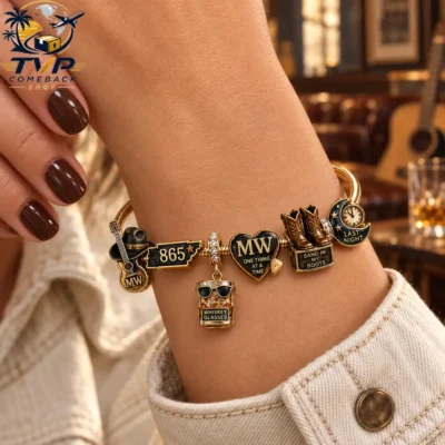 Morgan Wallen One Thing At A Time Collector Edition Gold Charm Bracelet Set