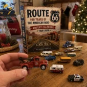 Route 66 100th anniversary advent calendar with miniature die-cast vehicles from Tvpcomebackshop.