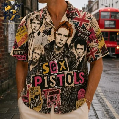 Sex Pistols Anarchy In The UK 3D Hawaiian Shirt