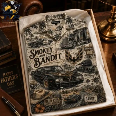 Smokey and the Bandit Beer Run 3D Hawaiian Shirt Smokey and the Bandit Beer Run 3D Hawaiian Shirt