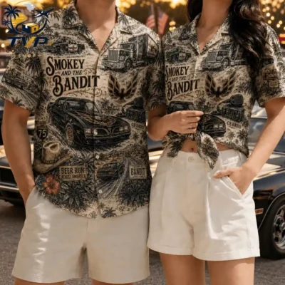 Smokey and the Bandit Beer Run 3D Hawaiian Shirt