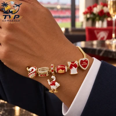 Sydney Swans The Bloods Gold Charm Bracelet Set