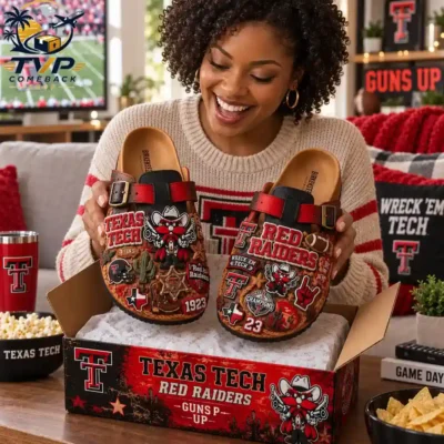 Texas Tech Red Raiders Suede Clogs