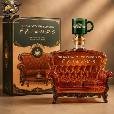 The One With The Bourbon Friends Sofa Collector Edition Whiskey Bottle