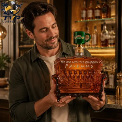 The One With The Bourbon Friends Sofa Collector Edition Whiskey Bottle
