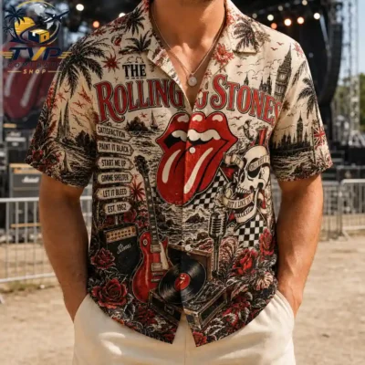 The Rolling Stones Satisfaction 3D Hawaiian Shirt