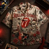 The Rolling Stones vintage graphic button-up shirt